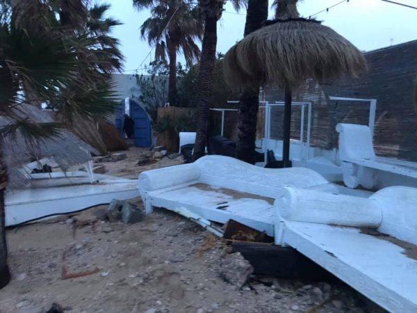 Spanje Jávea nadat Storm Gloria over het land heenraasde alles is verwoest2