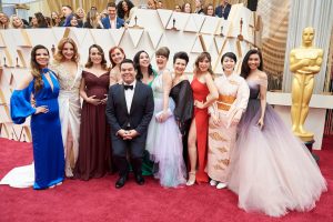 Willemijn en andere Elsa's tijdens Oscars