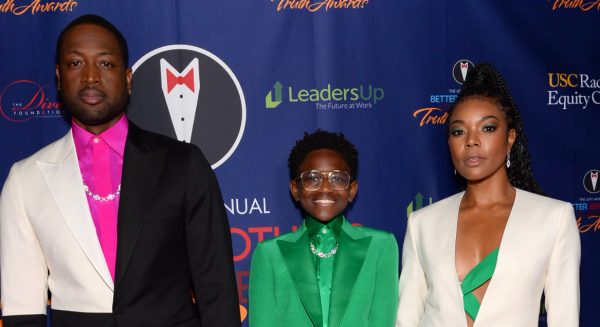 dwyane wade docher zaya op rode loper