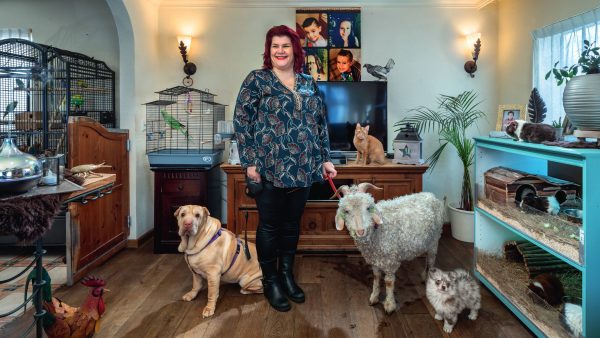 Amanda (46) heeft 100 huisdieren: "Zielsgelukkig met de pauw op schoot"