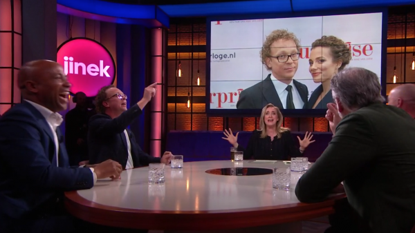 eva jinek talkshow dennis van de ven foto blooper
