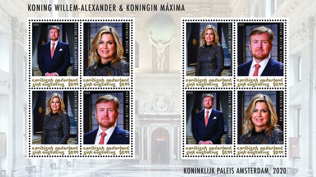 Koning Willem-Alexander voorlopig zonder baard op postzegels in Nederland