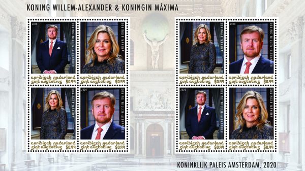Koning Willem-Alexander voorlopig zonder baard op postzegels in Nederland