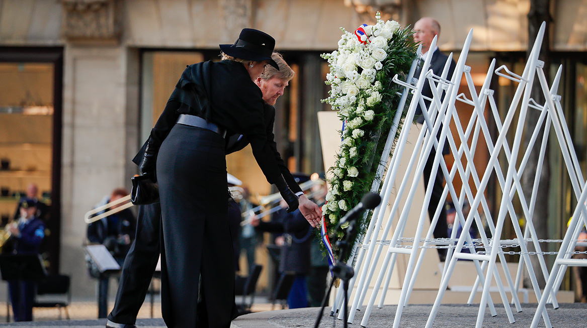 koning willem alexander koningin maxima dodenherdenking de dam amsterdma 2020