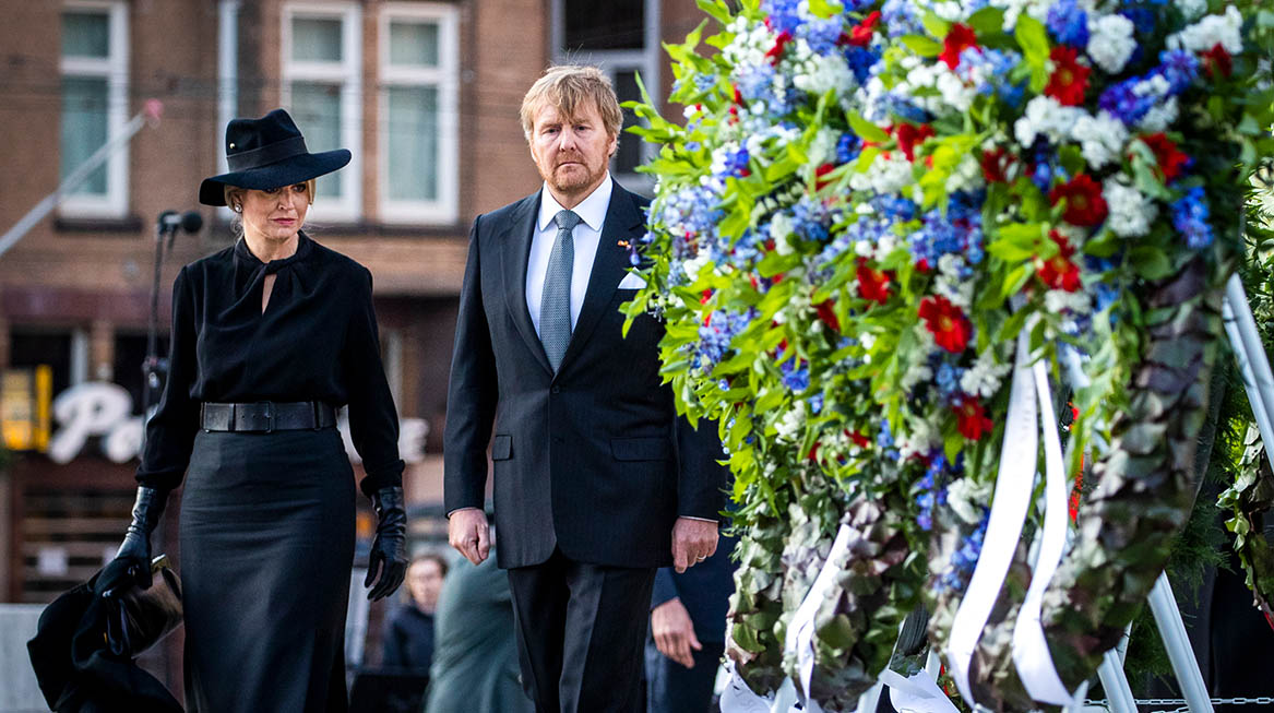 koning willem alexander koningin maxima dodenherdenking de dam amsterdam 2020 6