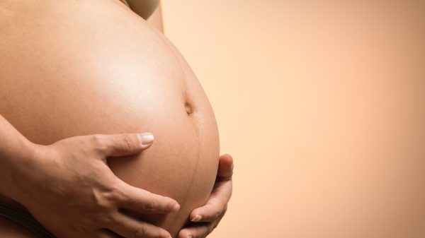 partners welkom bij echo zwangere vrouw