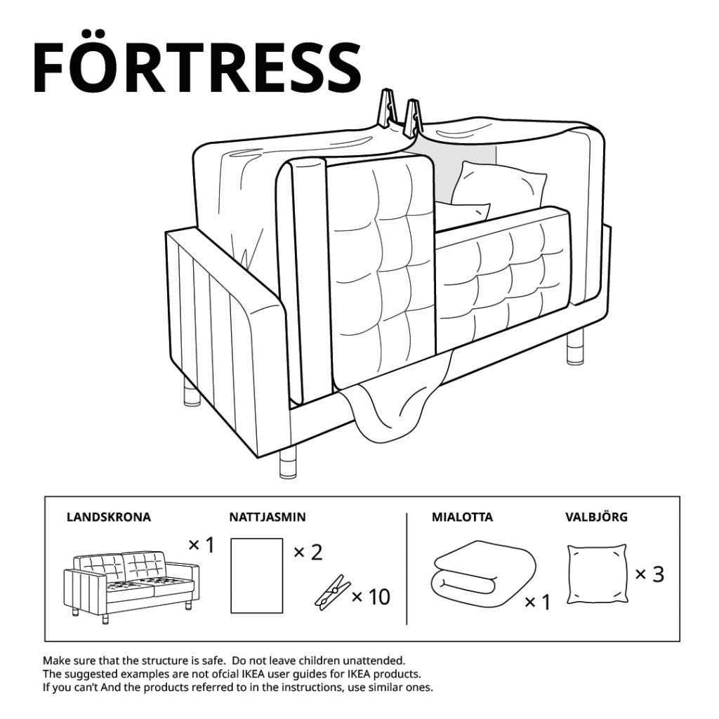 Quarantainetip: met deze IKEA-forten houd jij je kinderen wel even zoet
