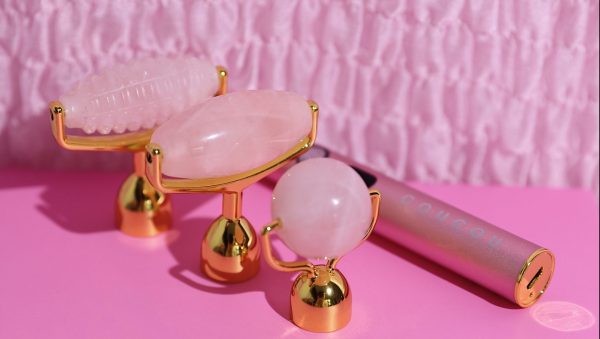 vibrerende rose quartz roller