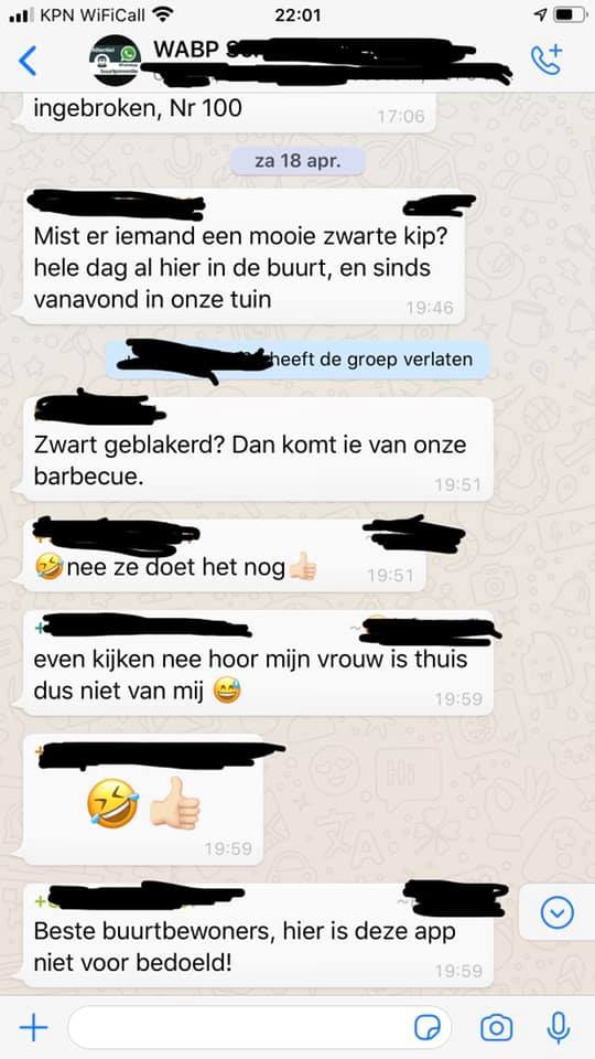 Buurts-whatsappgroepen screenshot