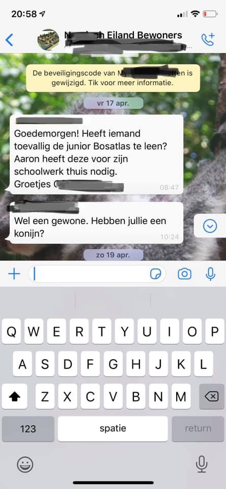 Buurts-whatsappgroepen screenshot