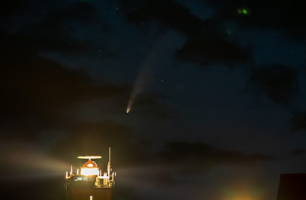 Komeet Neowise zichtbaar Terschelling