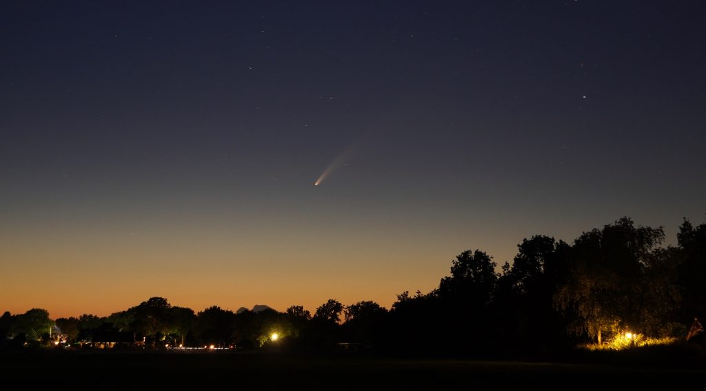 Komeet Neowise zichtbaar Hoogeveen