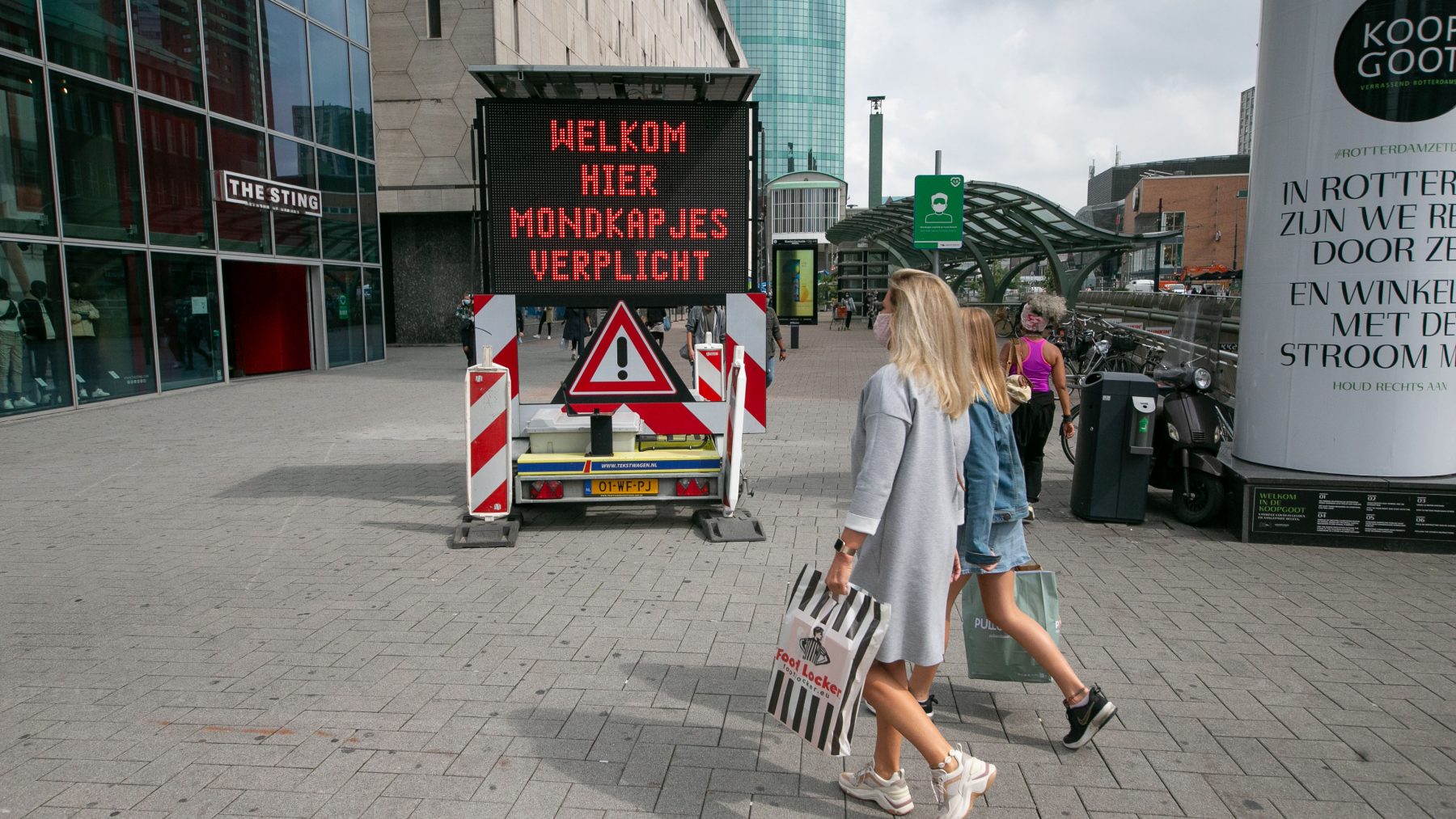 Mondkapjesplicht Amsterdam Rotterdam