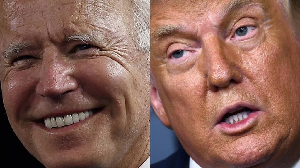 Zo doen Trump en Biden het in de peilingen