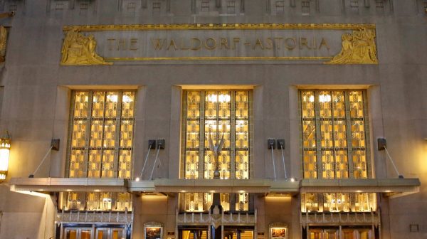 Interieur hotel Waldorf Astoria New York geveild_