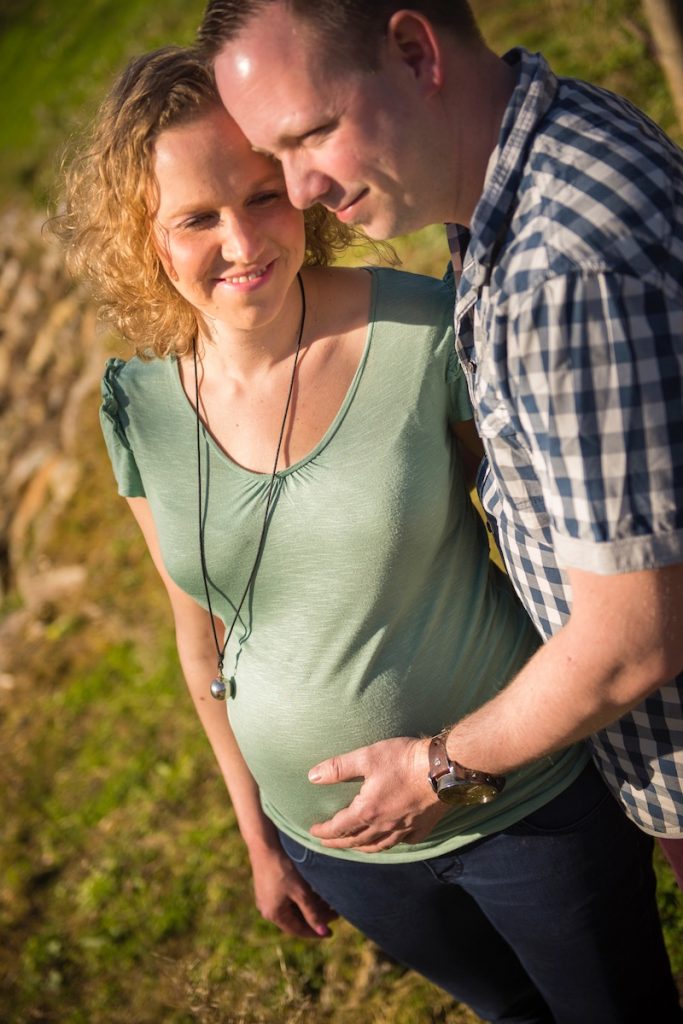 Kim en Maarten tijdens de zwangerschap