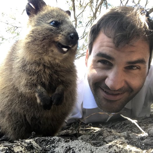 Swiss tennis player Roger Federer in Western Australia