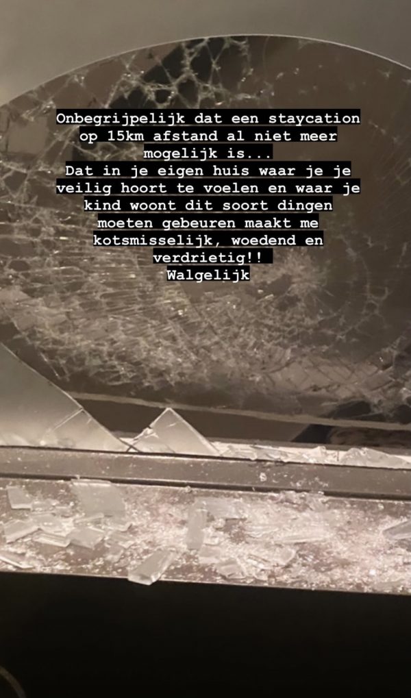 Monica Geuze - Instagram Stories ingeslagen ruit