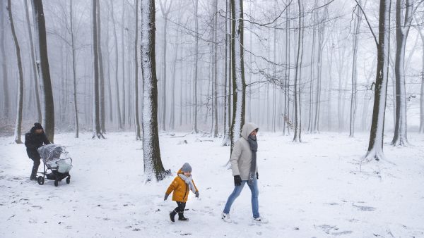 dik pak sneeuw heuvels zuid Limburg