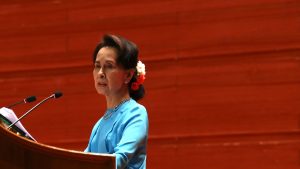 Thumbnail voor Staatsgreep in Myanmar, leider Suu Kyi opgepakt door het leger