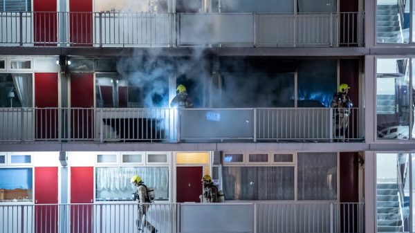 brand in flat Rotterdam