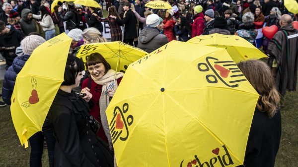 Betoging Museumplein ANP