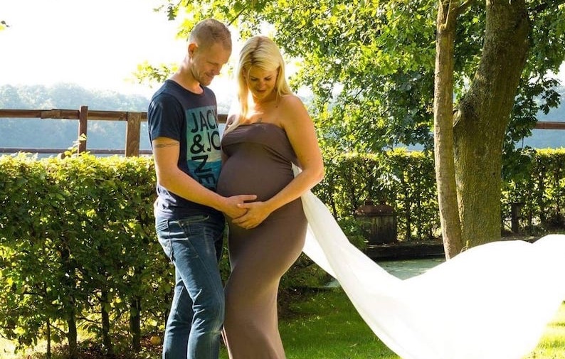 Sharon en Olaf tijdens de zwangerschap