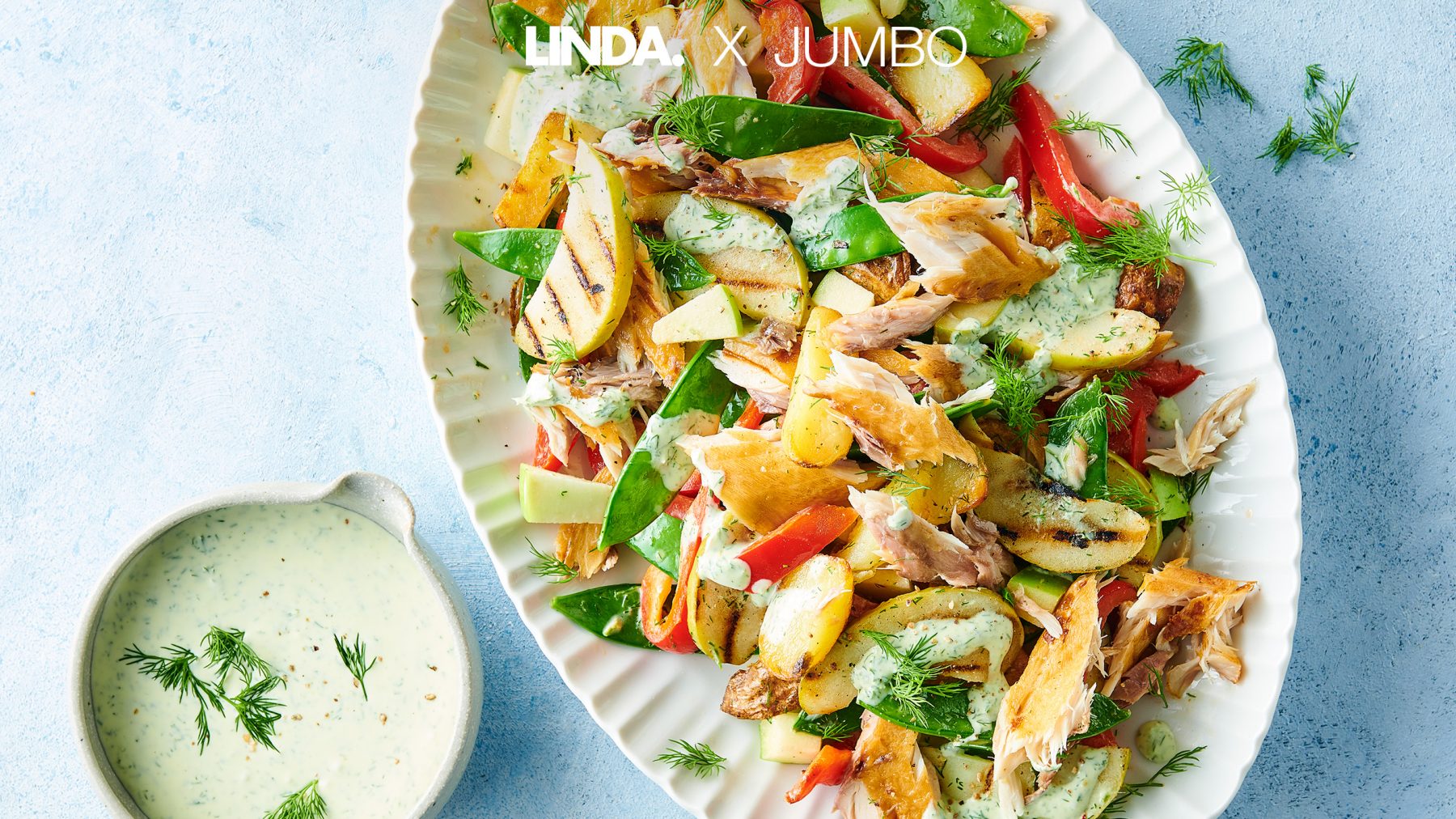 Zomer op tafel met deze frisse salade met appel en makreel