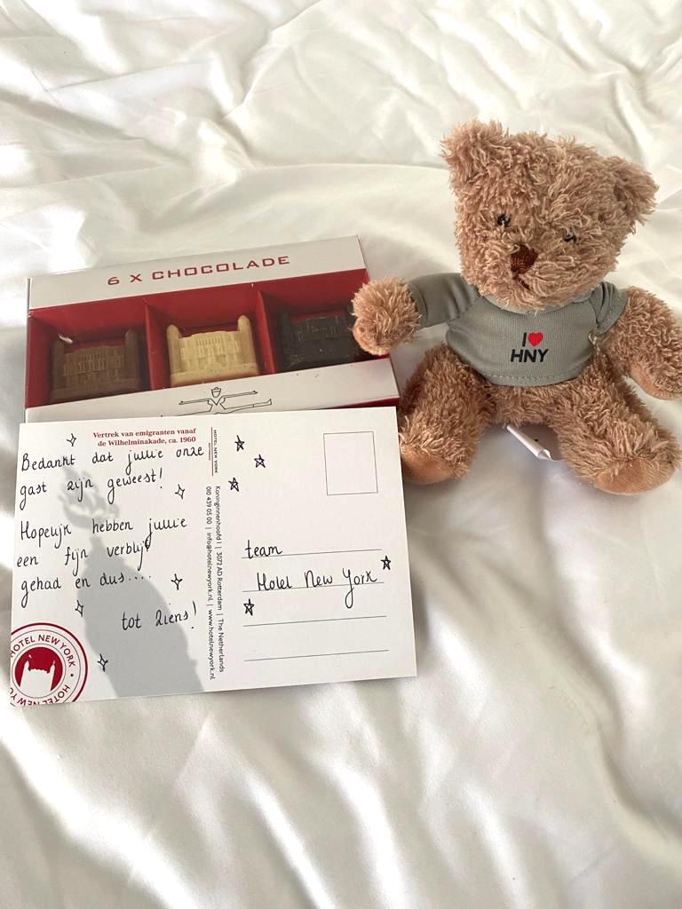 Sander Lantinga cadeau in hotel