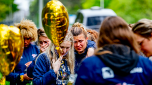 Thumbnail voor Stille tocht voor vermoorde rugbyster Renée: 'Mijn hart huilt nog steeds'