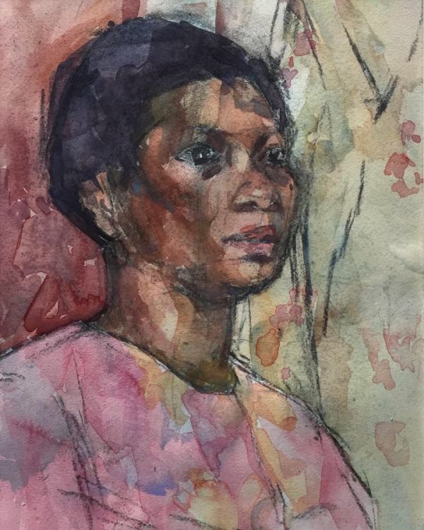 76. Portret dame in roze-renee Stotijn