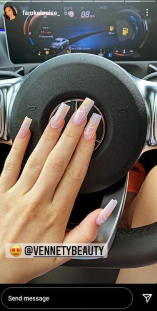 Famke Louise screenshot nagels