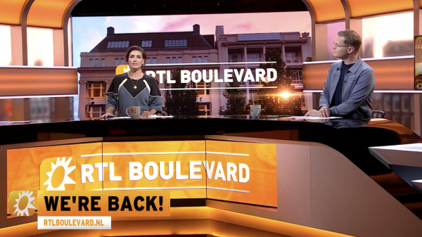 RTL Boulevard weer te zien vanaf het mediapark