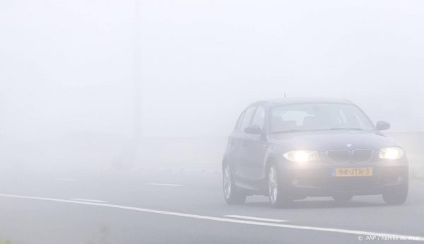 Code geel wegens dichte mist in delen van Nederland