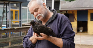 Thumbnail voor John de Haan vindt dikke envelop voor zijn kinderboerderij: 'Kippenvelmomentje'
