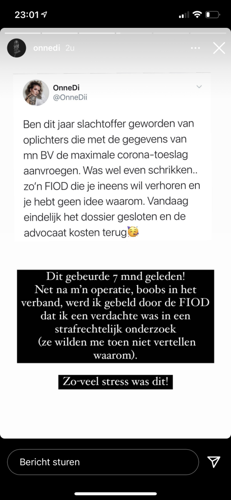 Dionne Slagter opgelicht