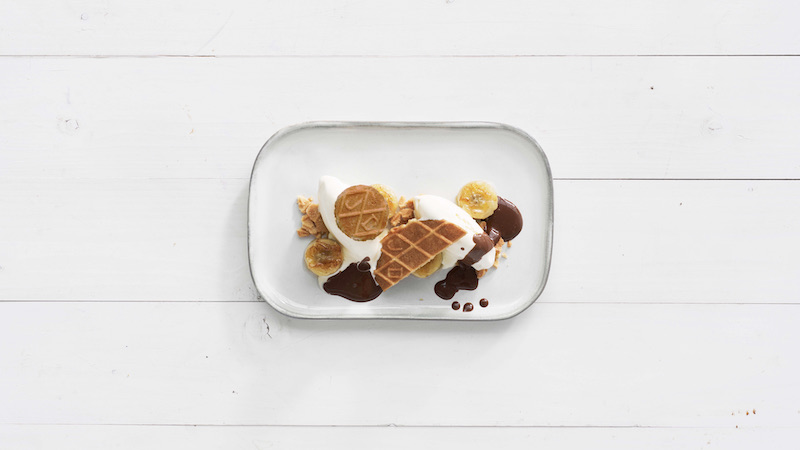 Dessert chocolade boven