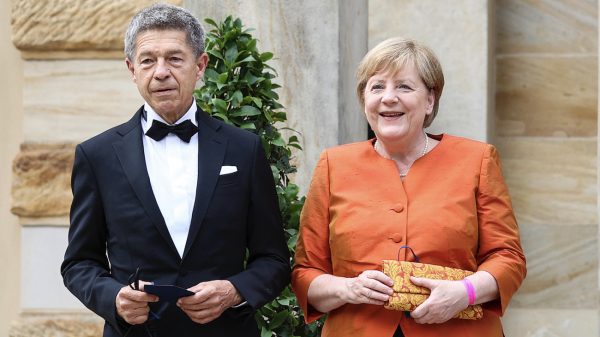 Joachim Sauer Angela Merkel