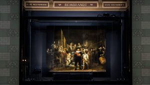 Thumbnail voor Rijksmuseum laat bezoeker kijken in de poriën van De Nachtwacht