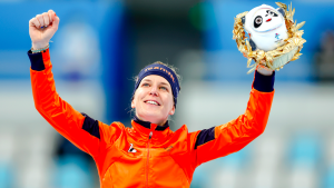 Thumbnail voor Ze flikt het gewoon: goud voor Ireen Wüst in historische race op 1500 meter vrouwen