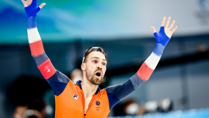 Thumbnail voor Kjeld, schaatsheld: Nuis pakt goud op 1500 meter, zilver voor Krol