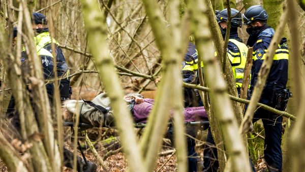 Sterrebos volledig ontruimd, politie verricht acht aanhoudingen