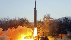 Thumbnail voor VS veroordelen nieuwe raketproef Noord-Korea