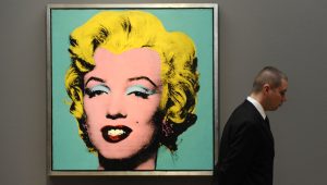 Thumbnail voor Marilyn Monroe-portret Warhol geveild voor historisch hoog bedrag
