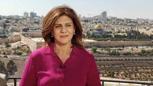 Thumbnail voor Al Jazeera-journalist doodgeschoten bij strijd Westelijke Jordaanoever