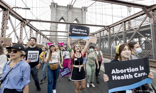 Amerikanen demonstreren voor het recht op abortus