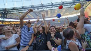 Thumbnail voor Coldplay laat Berlijn beven: springende fans veroorzaken kleine aardschok
