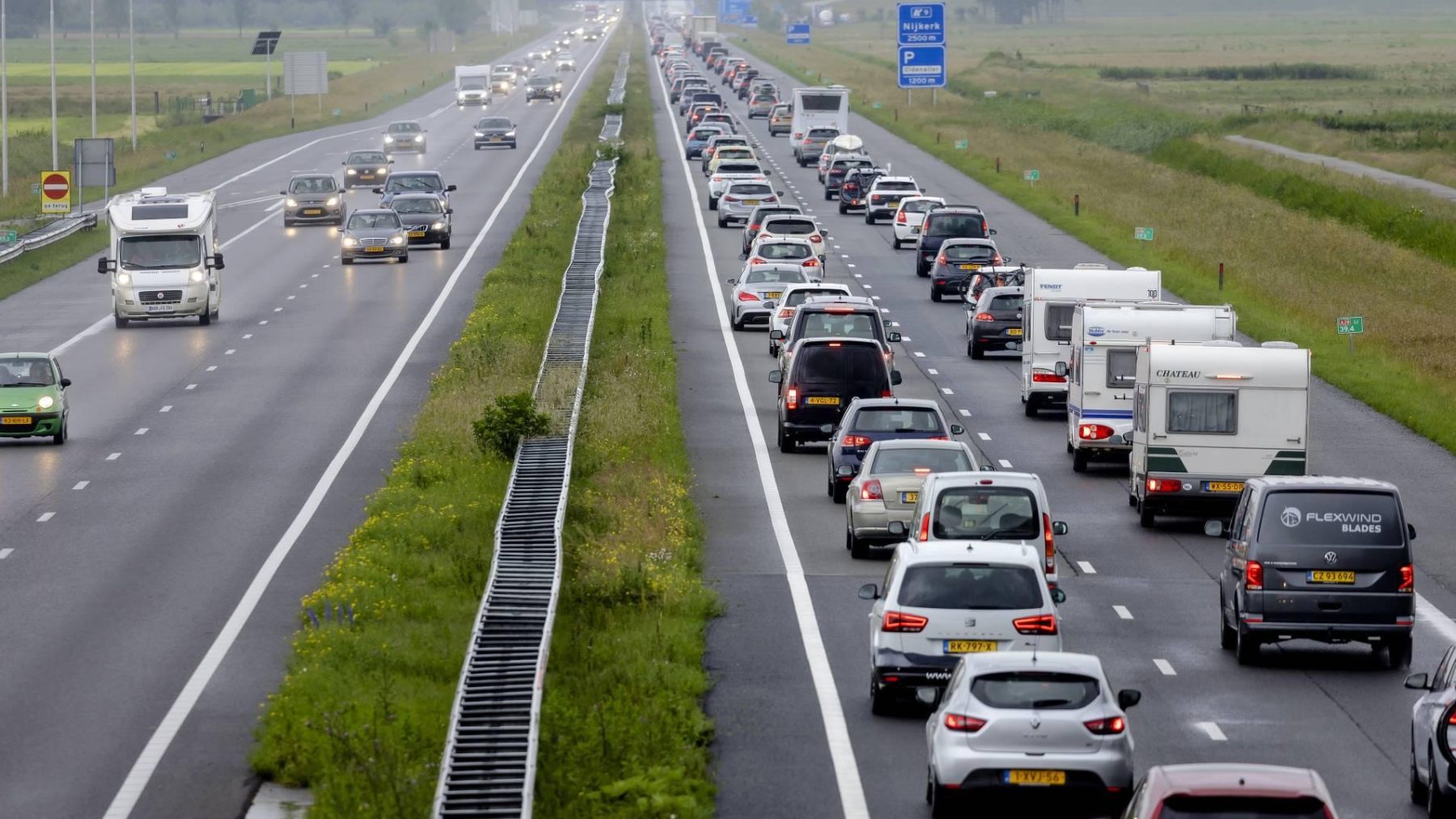 Europese wegen komend weekend erg druk, laatste zwarte zaterdag
