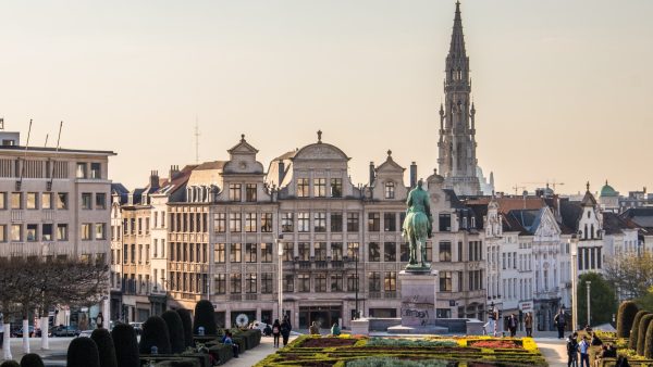 Een incident op een terras in het centrum van Brussel