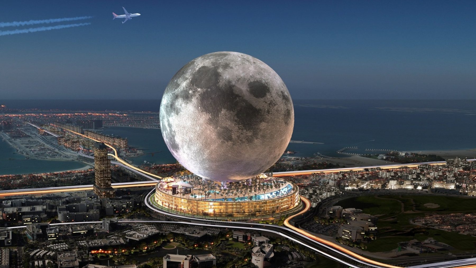 Op vakantie in de maan: Dubai wil giga luxeresort in de vorm van de maan bouwen